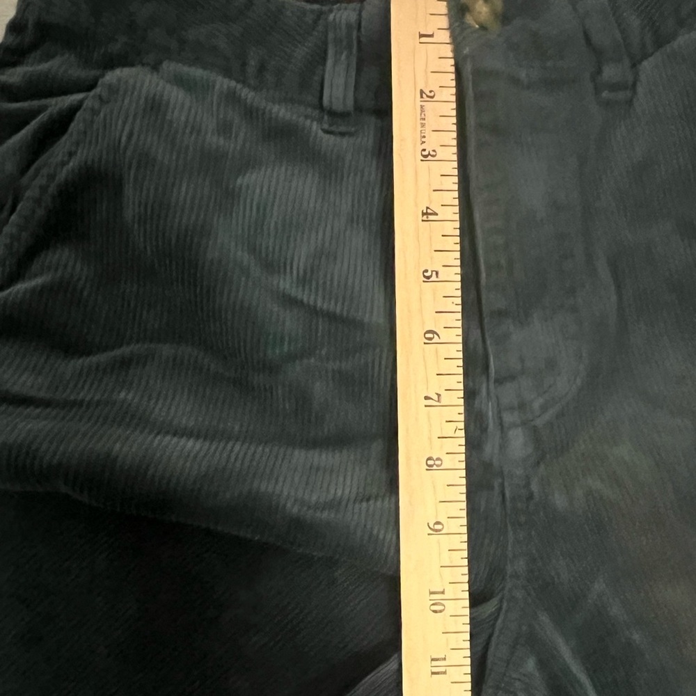 Faherty Teal Green Corduroy Wide-Leg Pants - Picture 8 of 8